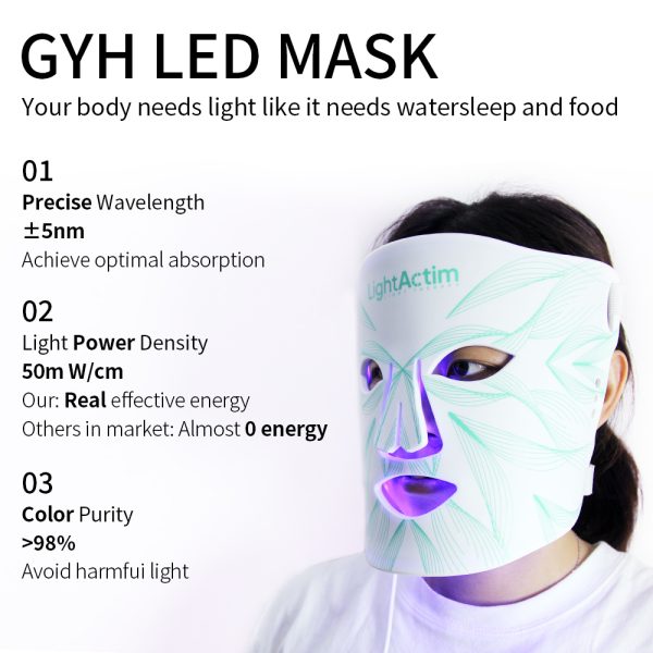 LED Light Therapy Silicone Facial Mask - Image 2